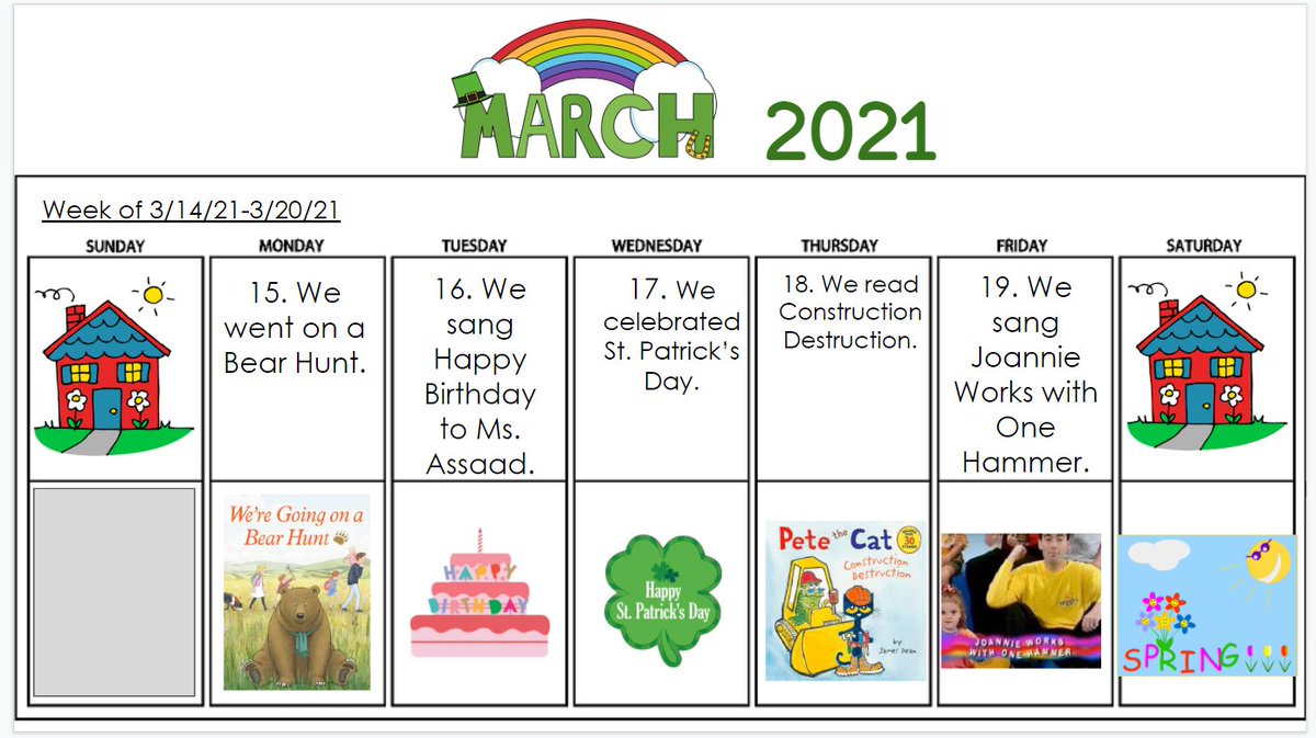 MrsCabreraLP's tweet image. That's a wrap! What a fun and busy week learning what buildings are made of &amp;amp; what makes them strong, celebrating St. Patrick's Day, and getting ready for the new season!  I think we're going to sleep well tonight! Have a great weekend! @NBTECC #NBTPreschoolProud #BuildingsStudy