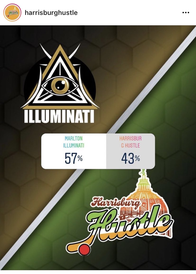 HBGHustle's tweet photo. The fact that the Illuminati think they have a better logo is cute. Their logo is not. Vote for us on Instagram so this injustice is stopped. It’s a conspiracy run by the Illuminati. https://t.co/qXElbraCvw