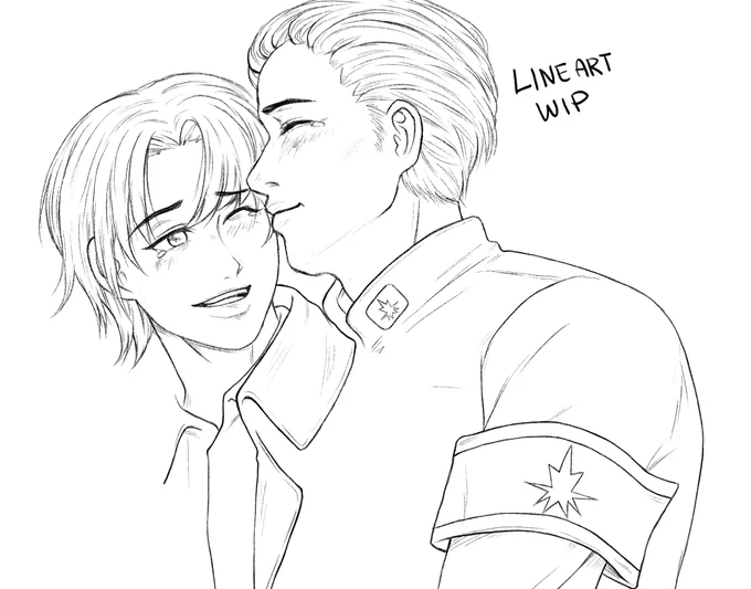 welp,,, redoing the sketchy lineart ;;_;;;; 