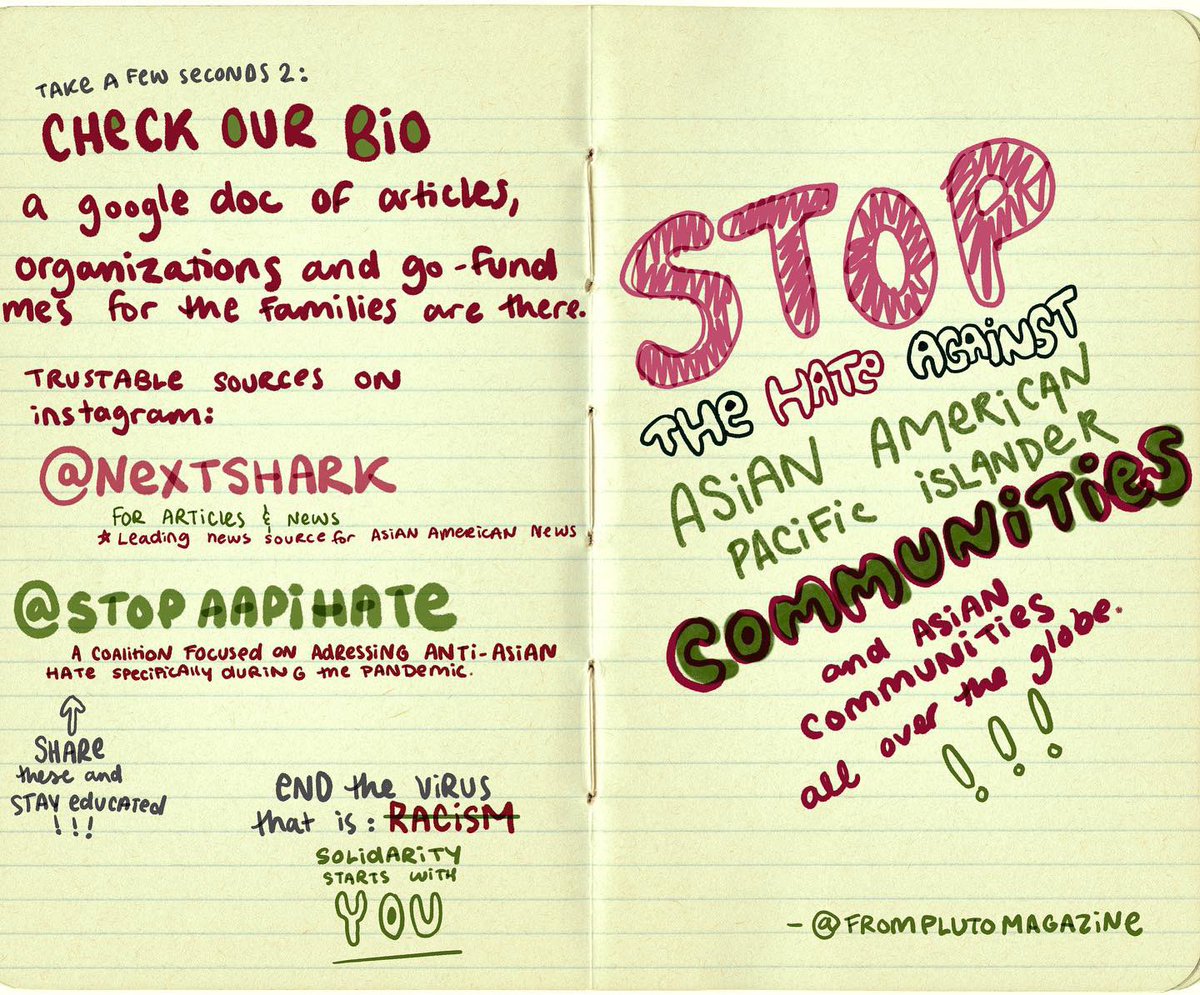 #StopAsianHate #StopAsianHateCrimes #StopAAPIHate #Solidarity 🌏