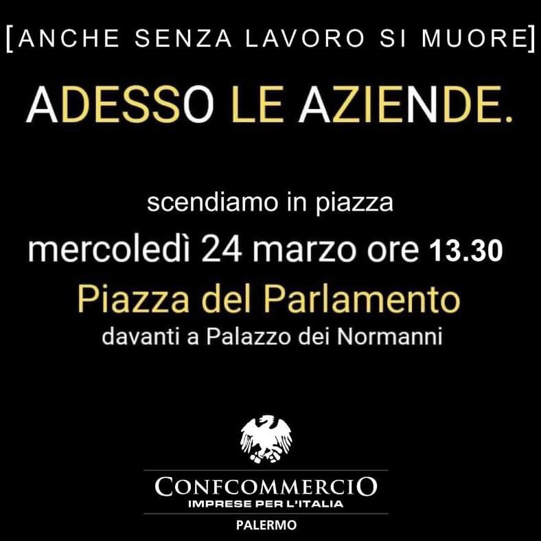 Stanchi di “elemosine”rivendichiamo il diritto al lavoro e alla libera impresa. 𝐔𝐧𝐢𝐬𝐜𝐢𝐭𝐢 𝐚 𝐧𝐨𝐢 𝐦𝐞𝐫𝐜𝐨𝐥𝐞𝐝𝐢̀ 𝟐𝟒 𝐦𝐚𝐫𝐳𝐨 𝐚𝐥𝐥𝐞 𝟏𝟑.𝟑𝟎 𝐚 𝐏𝐚𝐥𝐚𝐳𝐳𝐨 𝐝𝐞𝐢 𝐍𝐨𝐫𝐦𝐚𝐧𝐧𝐢 per fare sentire la voce delle aziende. Info:facebook.com/294564832583/p…