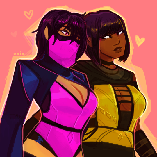 @zxidart. for the tanya x mileena shippers! some stuff i made over the year...