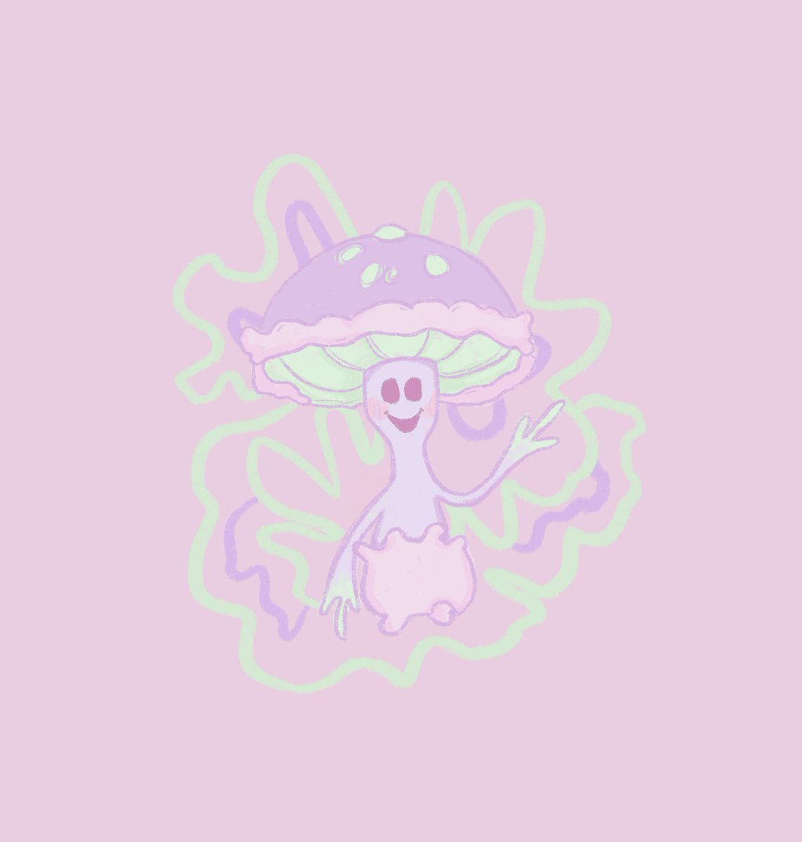 n3koyello's tweet photo. #pokemon #shiinotic https://t.co/9kVrO5n2WY