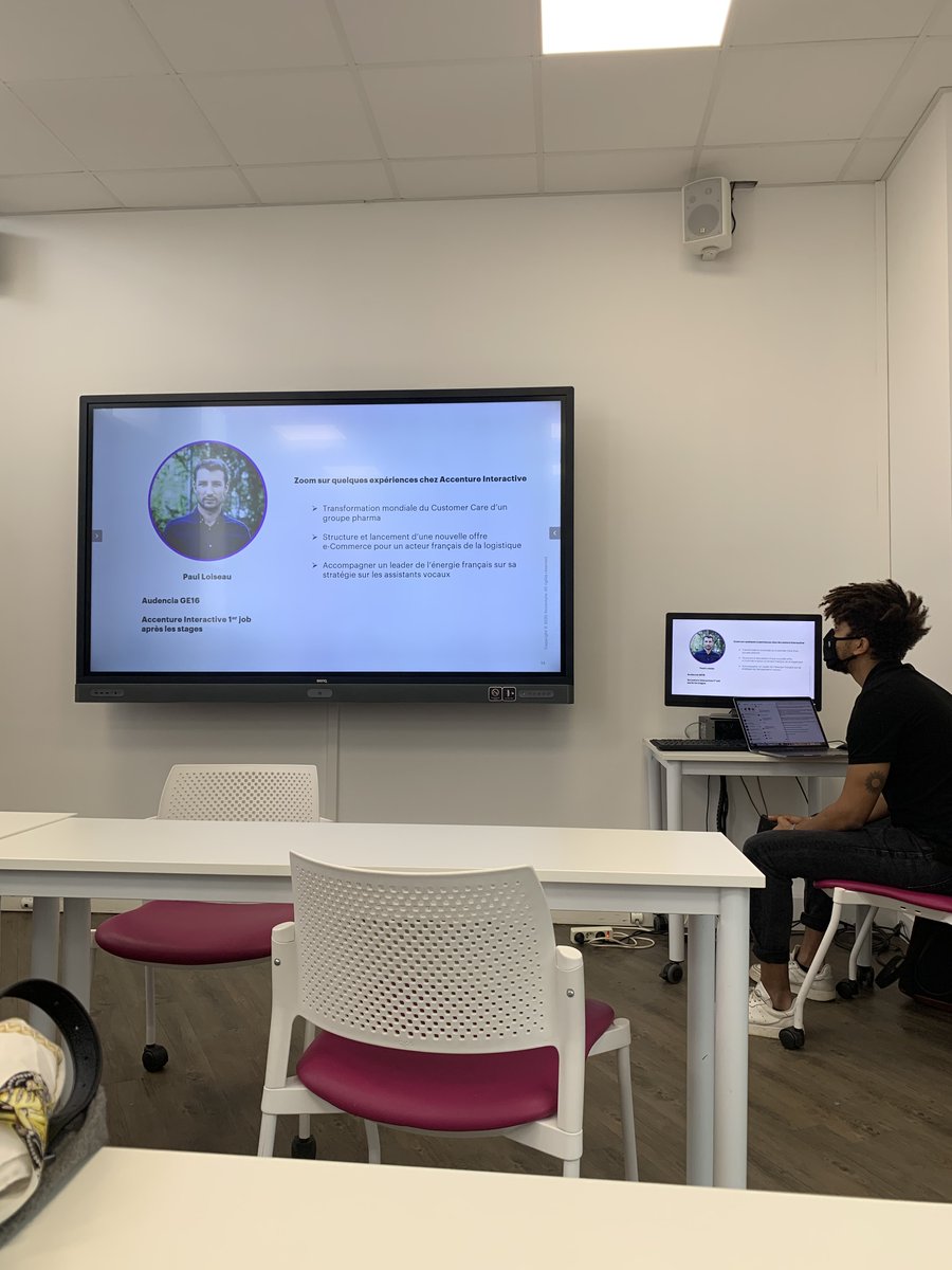 Throwback lors de la 4 ème journée de la #LEX, une intervention d’<a href="/Accenture/">Accenture</a> Interactive animé par deux anciens étudiants d'<a href="/Audencia/">Audencia</a> Programme Grande École 🤩 Une très belle occasion pour découvrir le monde du #consulting et ses différents métiers autour du #Marketing #Digital