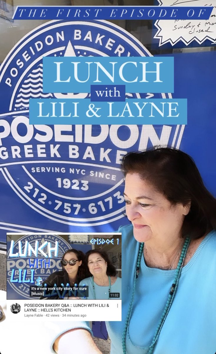 Watch Lili + Layne Fable answer your questions in front of Poseidon Bakery! #PoseidonBakery #NYC 
youtu.be/QJV4PD5dU-8