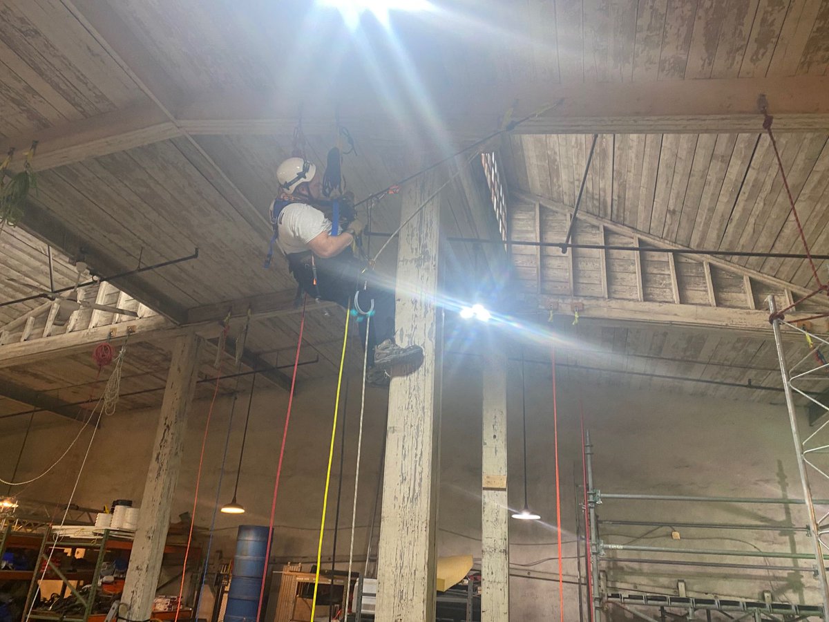 CapTechRescue's tweet image. Some days hanging around the shop mean that we are getting anchor and rope inspections done.