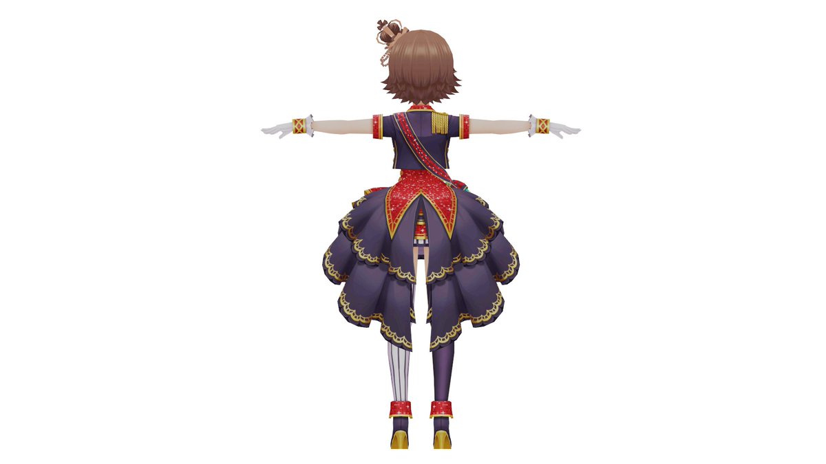 DailyMioHonda's tweet photo. I have dumped this Mio Honda Wonder Entertainer 3D model from Idolm@ster Cinderella Girls Starlight Stage! Thanks to @Clowfoe for assembling it and mapping the textures properly! 

I'll try uploading it to model's resources. You can thank us https://t.co/wzqXFS5FzM