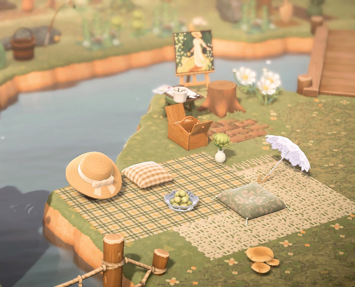 PoppyPier's tweet image. Picnics and painting 🎨 👒
#acnhspringcore #springcore #acnhinspo
