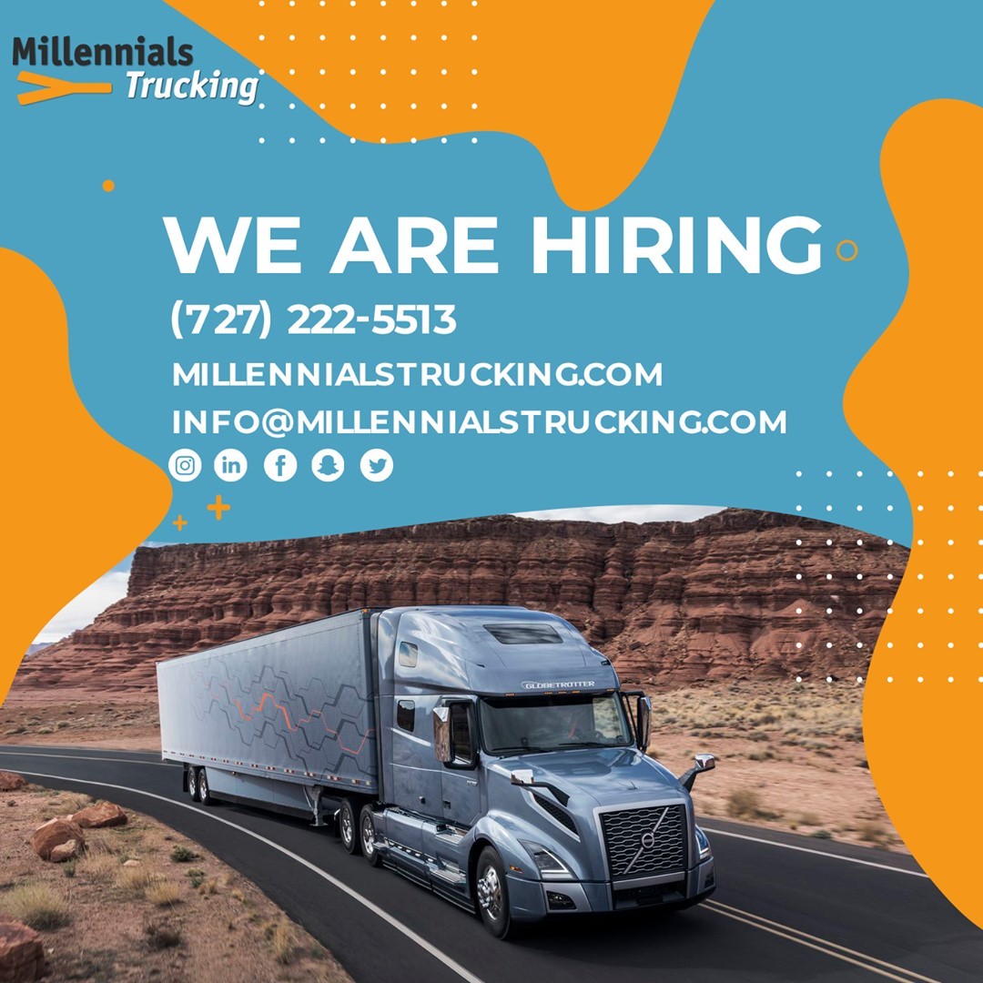 Everything you wanted in one place! Check out our website and apply now!

#staysafe #thankyou #millennialstrucking #trucking #trucks #truckerslife #truckers #wearehiring #findjob #country #jobs #work #usatrucks #truckdrivers #trucker #usaroads #hiring