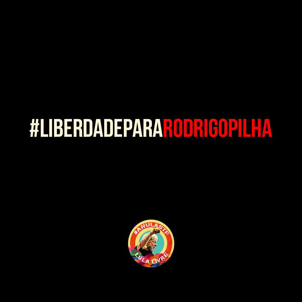 Liberdade Para <a href="/RODRIGOPILHA/">RODRIG💣🅿️🧨🛴🚧🅰️ 🇵🇸🇮🇷🇨🇺🇷🇺🇻🇪</a> 

#BolsonaroGenocida
#calabocajamorreu 
#LiberdadeParaRodrigoPilha 
#PilhaLivre

@ComiteLula