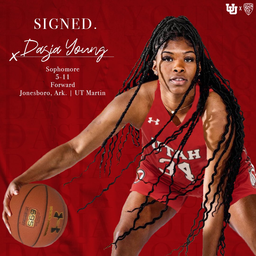 OFFICIAL. ✍️ Help us welcome <a href="/Dasia_Young11/">Dasia Young</a> to the Utah fam! 

#GoUtes
