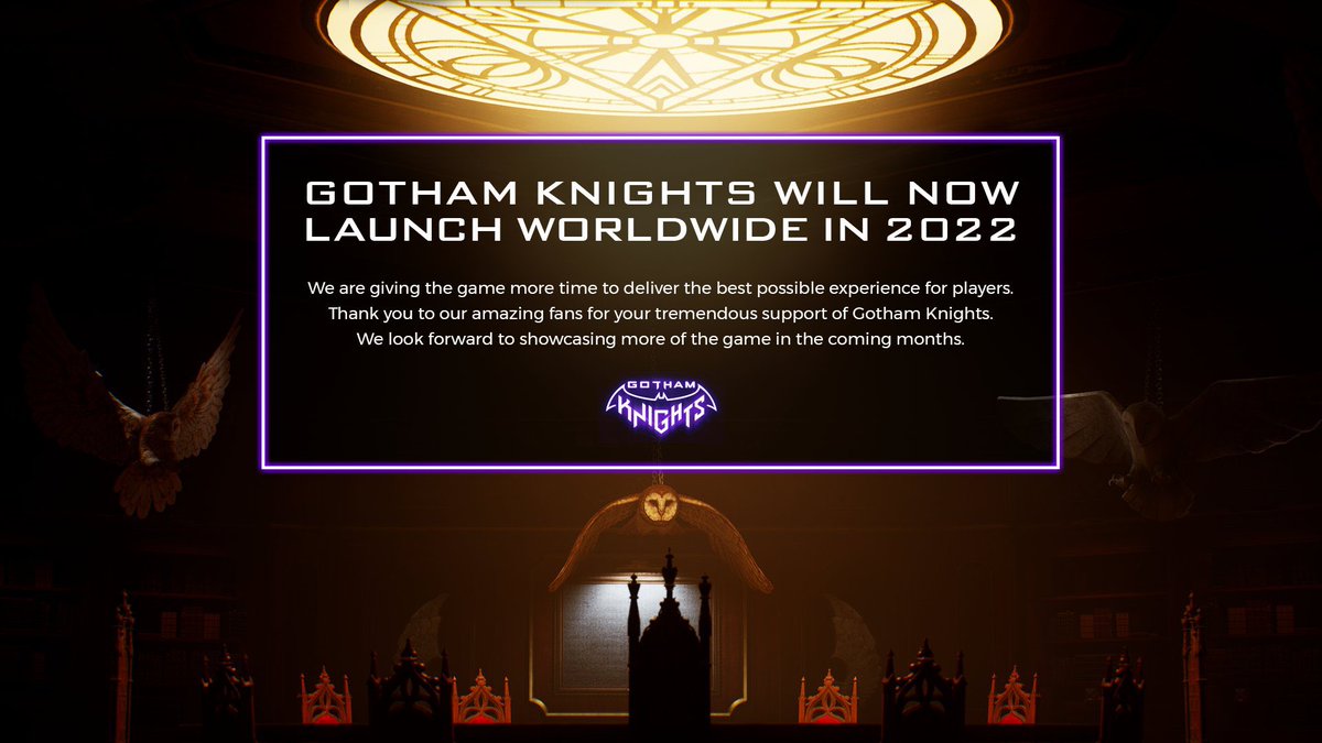 HollowPoiint's tweet photo. #GothamKnights has been delayed till 2022.

I’m okay with these things happening, really want this game to be great. 

How are you guys feeling ? https://t.co/gQllwx4bqP