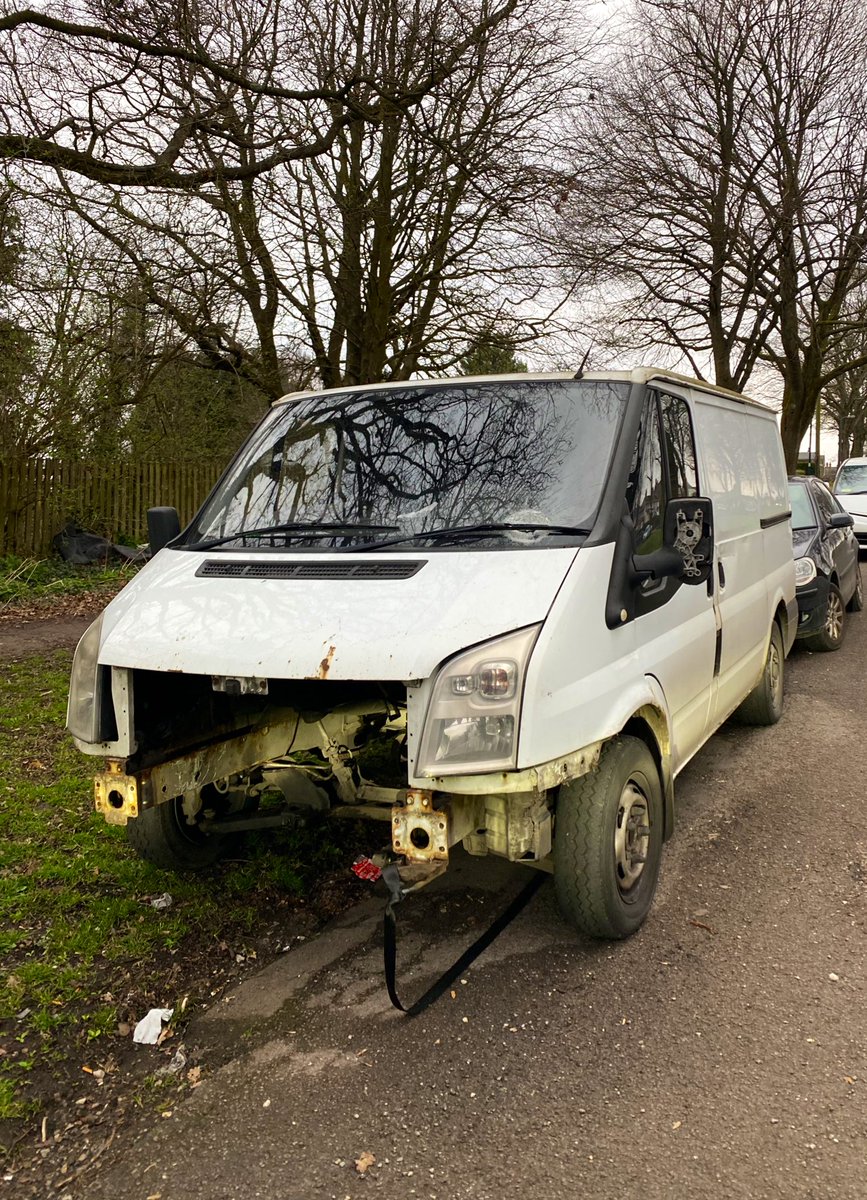 BillesleyWMP's tweet photo. Officers have found a stolen vehicle on patch this afternoon, however it doesnโt look like itโs going to be driven anytime soon... ๐ #billesleynht #wherestheengine https://t.co/cSbBGOrTIs