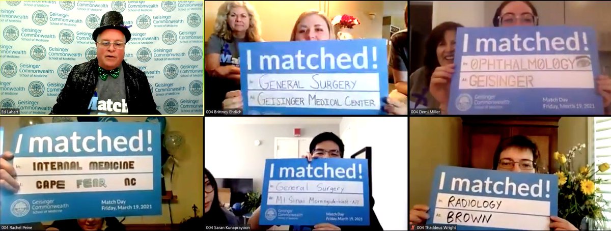 GeisingerCwlth's tweet photo. Congratulations on your Matches, MD Class of 2021! We are so proud of all of you! 😊 #GCSOMMatchDay #Match2021
Read GCSOM's Match Day 2021 recap and find a list of Matches here: https://t.co/df3Aal03aG https://t.co/0fmceA4o9g