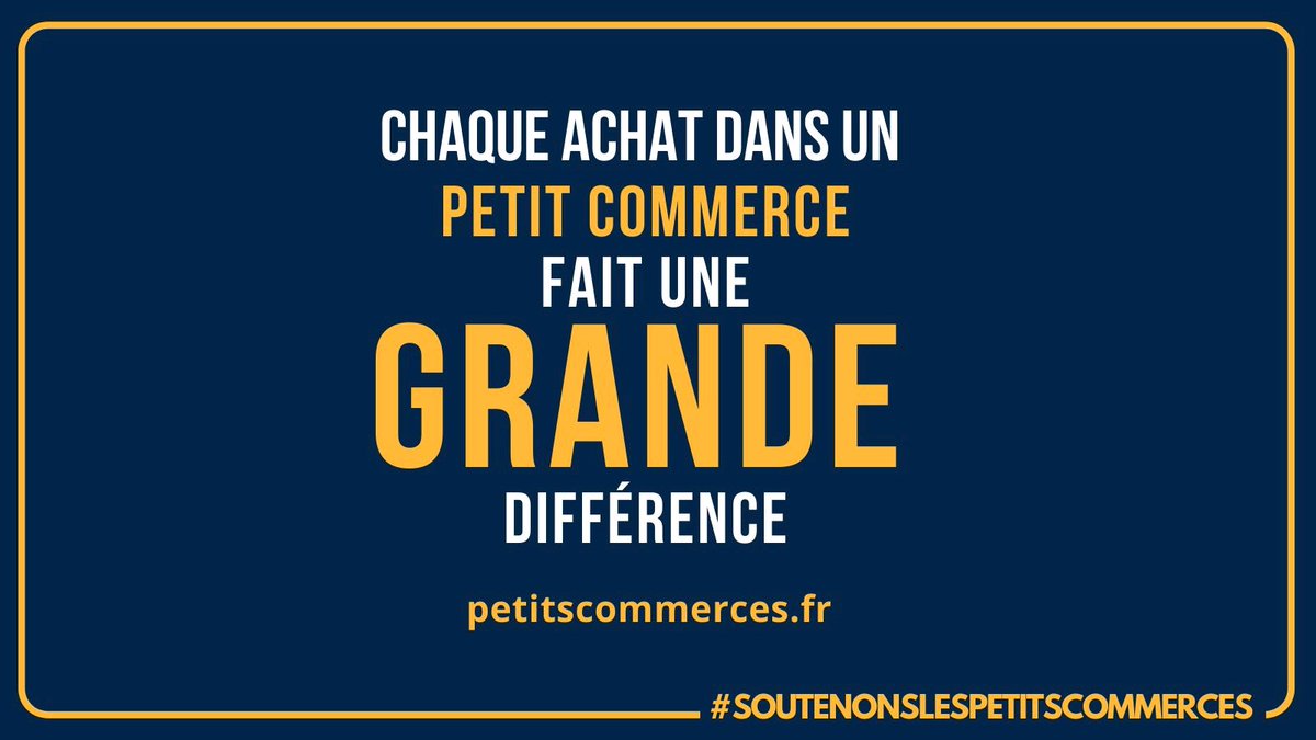 PetitsComs's tweet photo. On ne le répétera jamais assez ! 📢 Surtout en ce moment 💪
Soutenons l'achat local &amp; indépendant. 💙
#soutenonslespetitscommerces https://t.co/PYwCkPndpw