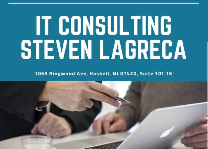 Need help implementing IT systems for your business?  Visit Steven LaGreca IT Consulting to collaborate on best practices to suit your business needs.