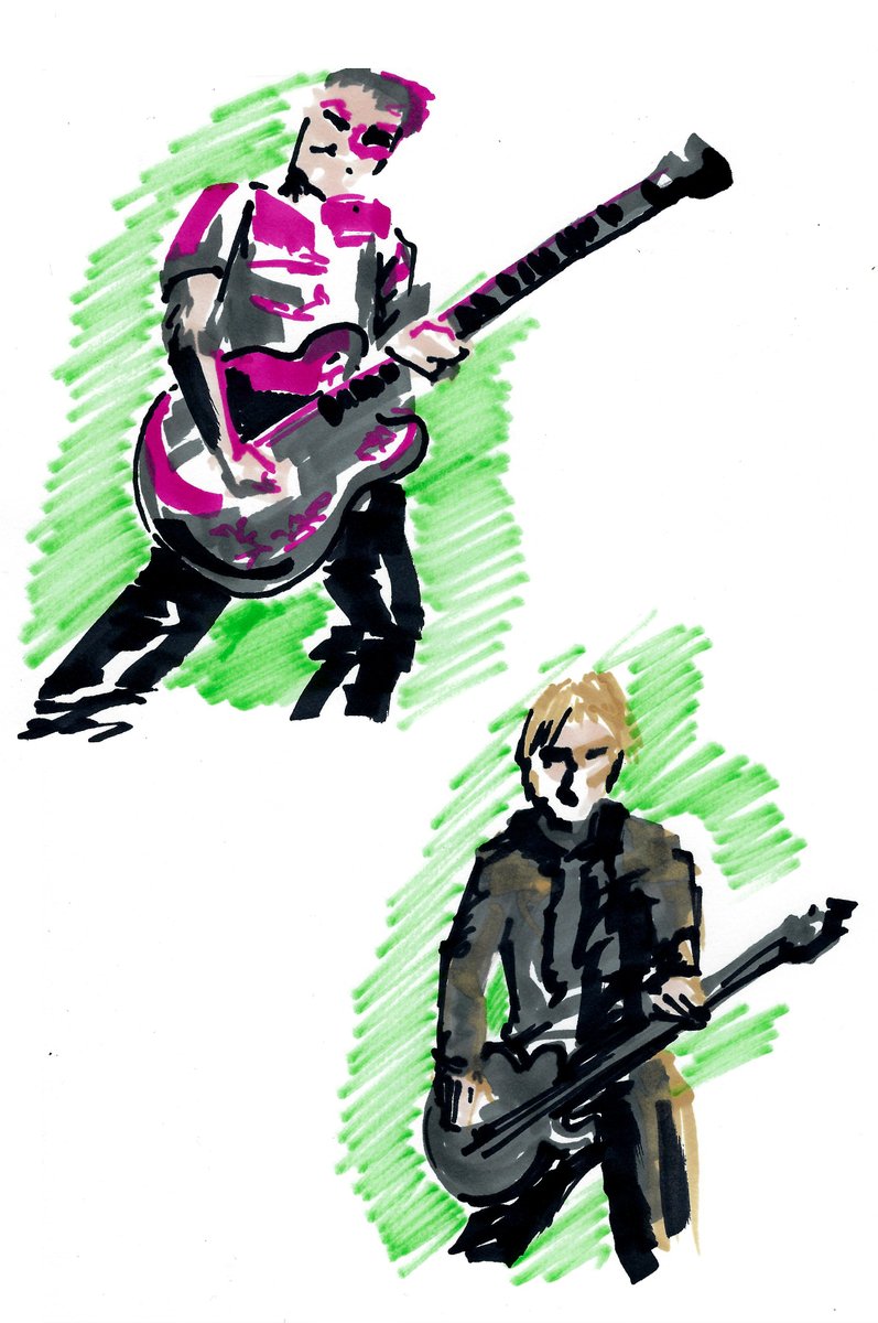 Some quick sketches from the <a href="/DropkickMurphys/">Dropkick Murphys</a> #StPatricksDay live online concert. What a gift that was. A pandemic St. Patrick's isn't as sad with such a show.