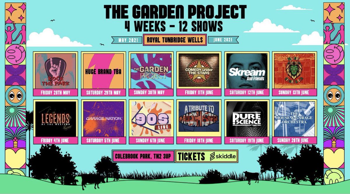 TheGrdnPrjct's tweet photo. HERE WE GO THEN ....... 

4 WEEKS / 12 SHOWS - A bit of something for everyone PLEASE go on to the event page for all info !!!! https://t.co/SVnLOrRyaB