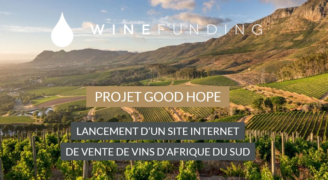 𝒫𝓇𝑒𝓃𝑒𝓏 𝓅𝒶𝓇𝓉 𝒶̀ 𝓁’𝒶𝓋𝑒𝓃𝓉𝓊𝓇𝑒

Raffi Gabeyan, fondateur de Good Hope, nouveau projet sur WineFunding : Lancement d’un site internet de vente de vins d’@Afriquedusud🍇

Participez à l'aventure : bit.ly/goodhope_winef…

#goodhope #website #africanwines