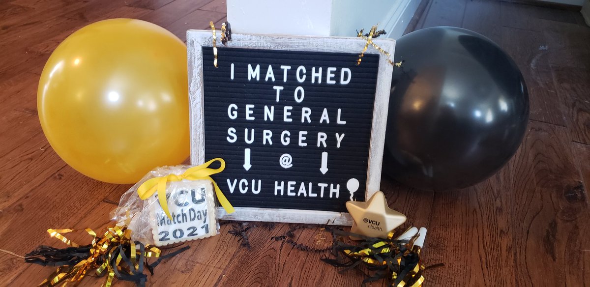 So happy that I'm going to train as a resident with my favorite mentors who inspired me to choose surgery!! I'm so excited!!! <a href="/mikeamen1972/">mike amendola</a> <a href="/KLavingia/">Kedar Lavingia</a> <a href="/kpmcguiremd/">Kandace McGuire</a> <a href="/swlMD/">Stefan</a> <a href="/rahuljanand/">Rahul J Anand</a> <a href="/VCUGenSurgRes/">VCU General Surgery Residency</a> <a href="/VCU_Surgery/">VCU Surgery</a> <a href="/VCUHealth/">VCU Health</a> #GenSurgMatch2021 #MatchDay2021