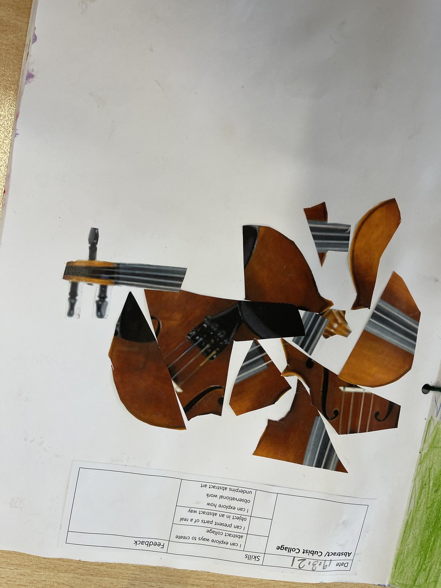 MrBeach94's tweet photo. Some lovely abstract collage’s in the style of cubism today! @Centralprimary @MissCWhite1 #ArtisCentral #CreativityisCentral https://t.co/NuOAaNdV4i