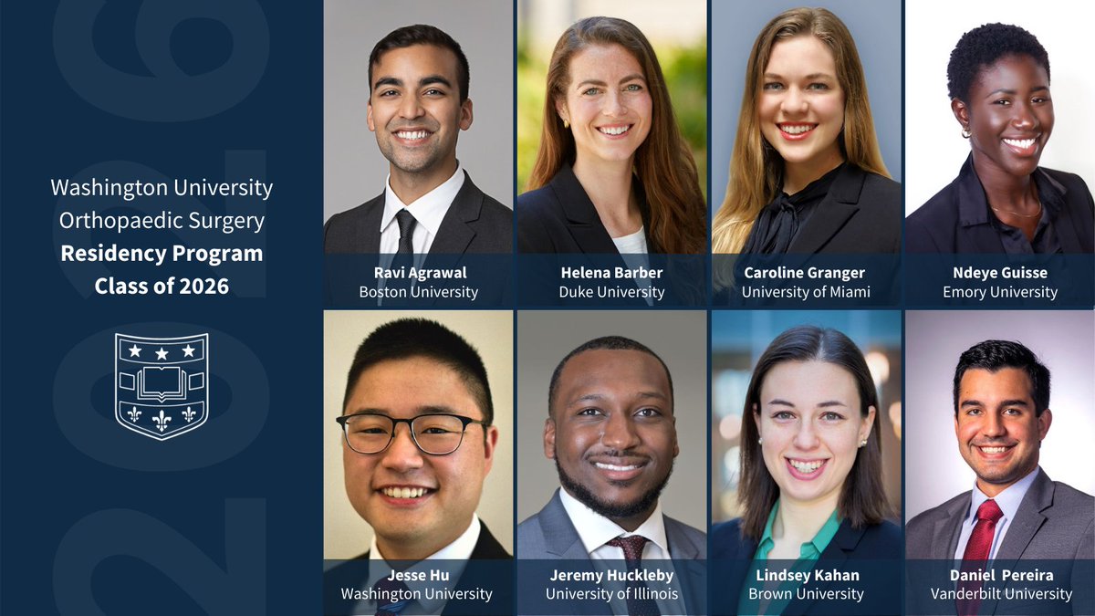 We are so happy to welcome our newest class of residents to @WUSTLortho <a href="/ndeye_guisse/">Ndéye Fatou Guissé, MD</a> <a href="/J_TheBoneDoc/">Jeremy Huckleby, MD</a> <a href="/depereira123/">Casey De Pereira</a> <a href="/_raviagrawal_/">Ravi Agrawal</a> <a href="/likahan11/">Lindsey Kahan</a> #MatchDay2021 #orthotwitter
