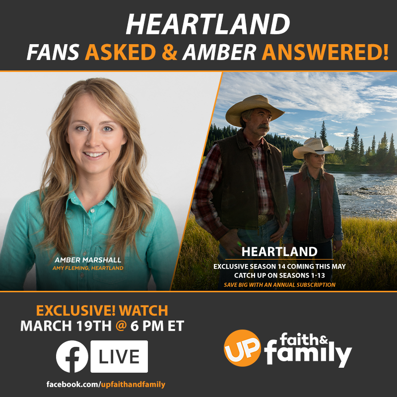 Join us for a special Facebook Live Event with Amber Marshall tonight at 6 PM ET at facebook.com/upfaithandfami…