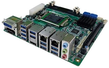 Litemax's AMIX-CML0 is a Mini-ITX style SBC based on Intel’s 6-to-8 core Comet Lake-S SoCs, plus up to 64GB RAM. The board packs a generous set of interfaces including multiple GbE, SATA, A/V, USB, UART, M.2, mini-PCIe, and GPIO ports. hackerboards.com/boards/amix-cm…