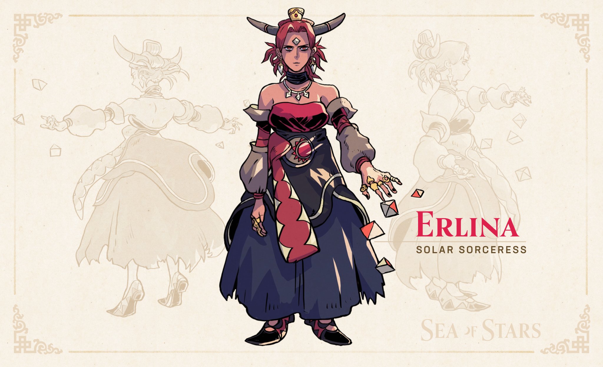 Sea of Stars on X: To celebrate one year since Sea of Stars was announced,  the community voted for a character reveal using names only. Please meet  Erlina, a Solstice Warrior of