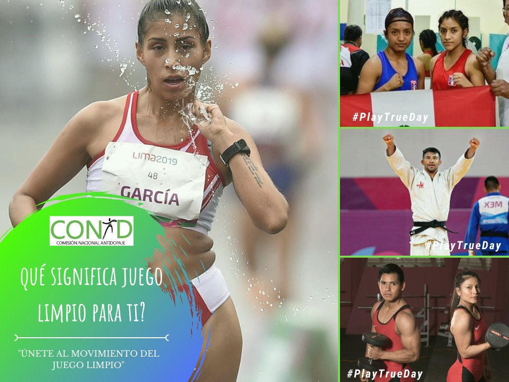 CONADPER's tweet photo. 📢COMUNIDAD DEPORTIVA
#CAMPAÑAJUEGOLIMPIO 🤩🥳
Divulga en tus redes y comparte con todos ¿Qué significa Juego Limpio para ti?, comienza ya #PlayTrueDay
💡Tienes una cita el 09/04 🗓️
#conadteeduca #perujuegalimpio #playtrueplaysafe #valoresdeporte https://t.co/mP0Km8PVwq