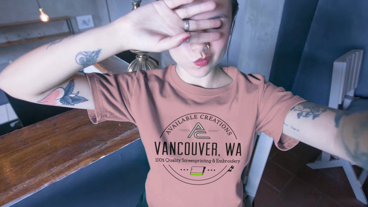 Always cranking out quality #screenprinted and #embroidered apparel. 🙂 #tshirtshop #Vancouver #AvailableCreations