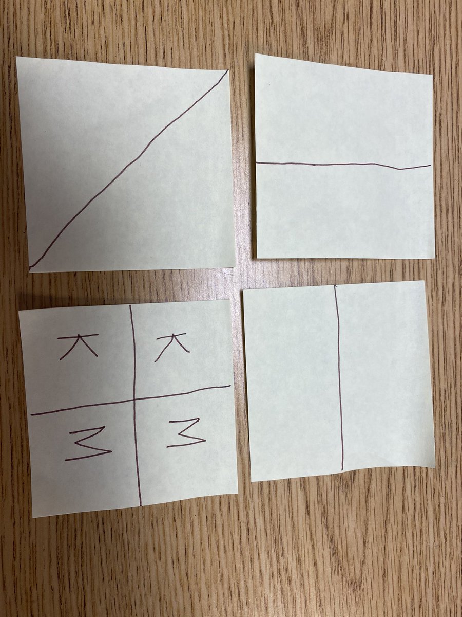 MsJConnors's tweet image. Check out all the ways my first graders cut a sandwich so two kids would have equal shares. Notice that they did not just cut the sandwich in two! #fractionsrule @FreedomHillES @DrZapadka @MathMindsets @FCPSR2