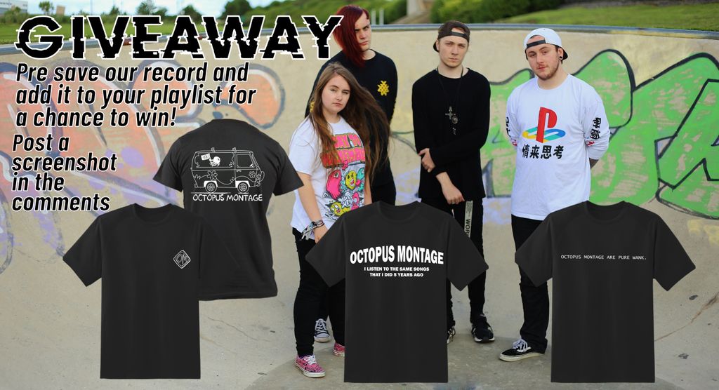 OctopusMontage's tweet photo. ๐จGIVEAWAY๐จ
Head over to our Facebook page to find out how you can get hold of one of our latest merch drops for free!
LINK IN BIO!
โข
โข
โข
โข
โข
โข
#giveaway #merch #free #merchandise #band #metalcore #poppunk #poppunkuk #newmusic #metalcoreuk #poppunkband #musician https://t.co/80X9mysACu