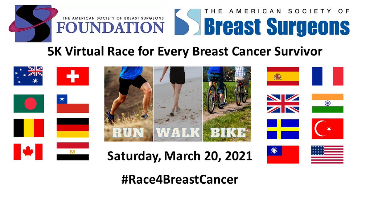 We're humbled by the amazing turnout for our Virtual 5K Race for Every #BreastCancer Survivor, happening all day on Saturday, March 20. Racers are joining us from 16 different countries! Don't miss this interactive event and concert: runsignup.com/Race/MD/Columb… #Race4BreastCancer