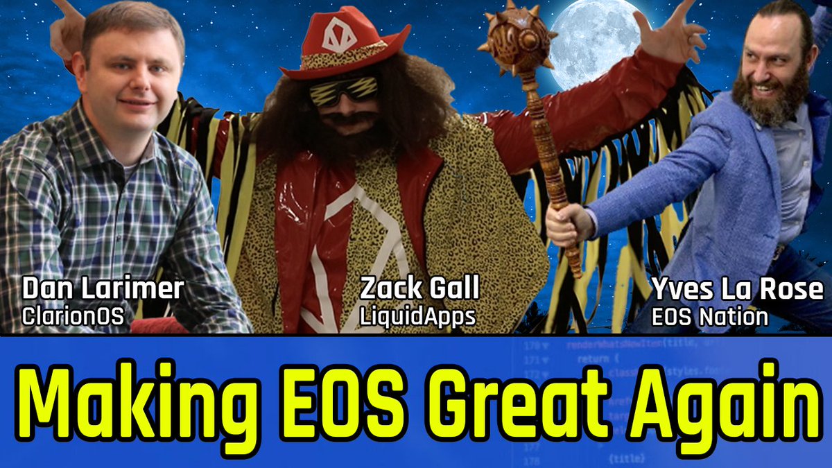 #EverythingEOS will be going LIVE today at 4pm EST with <a href="/bytemaster7/">Daniel Larimer</a> and @YvesLaRose to discuss all of the latest news and initiatives within the $EOS ecosystem, including #EdenOS DAO and its impact on the #EOS community.

youtu.be/F2o7ah0csUE