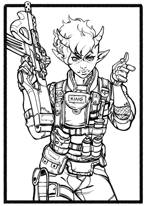 In case you didn't see if earlier in the week @ohnoJustinO drew this amazing pic of King from my book Grenade! 