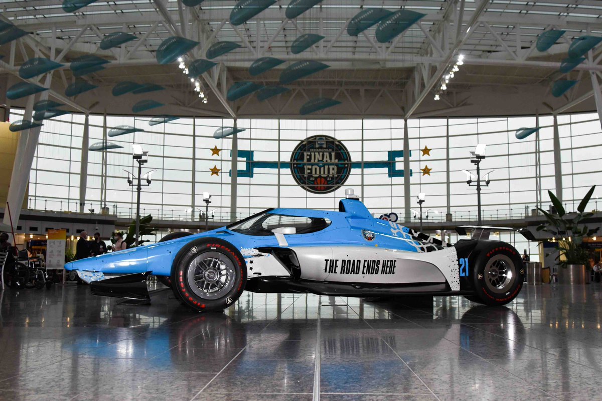 IMS's tweet image. #IMSWantsToKnow: Since the college basketball world has landed in Indianapolis, which team will go home as the 2021 @FinalFour champion? 

#MarchMadness | @INDairport