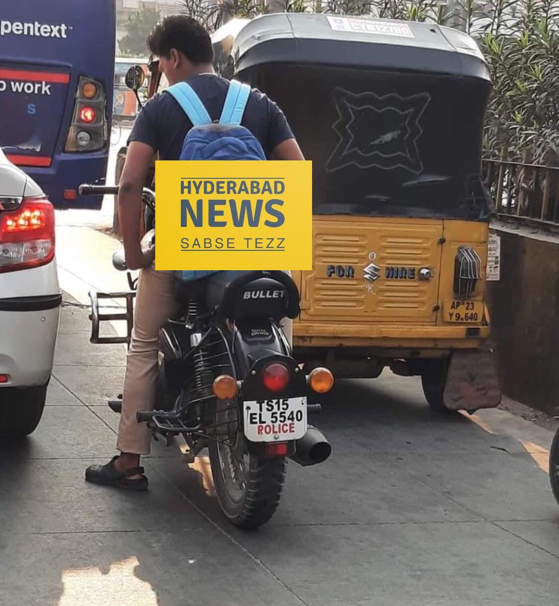HydTezz's tweet photo. Two different vehicles with same registration number. One of the bike belongs to a policeman. Please check @HYDTP @hydcitypolice @CYBTRAFFIC @cyberabadpolice https://t.co/dI5AcL8NOE