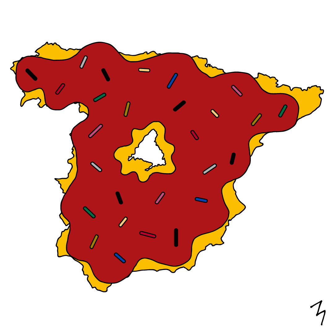 Habrá muchas noticias sobre Madrid las próximas semanas. Pero alguna vez habeis pensado como sería España sin Madrid, <a href="/El_Intermedio/">El Intermedio</a>? Sería un donut...