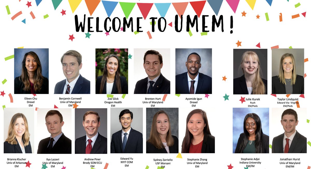 UMEM Residency (@umemresidency) on Twitter photo We are absolutely thrilled and excited to welcome our newest class to UMEM!!!  Happy #MatchDay2021! <a href="/UMEmergencyMed/">U of Maryland Emergency Med</a> #EMBound We are absolutely thrilled and excited to welcome our newest class to UMEM!!!  Happy #MatchDay2021! <a href="/UMEmergencyMed/">U of Maryland Emergency Med</a> #EMBound