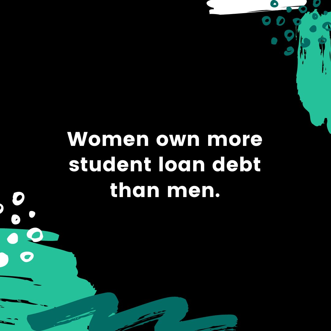 Women own more #studentloan debt than men. They own 64% of all student loan debt. While this means that more women are going to school &amp; getting an education, it also means that it's harder to pay off debt.

Grab the spending tracker today to get started: hisandherfipost.com/track-your-spe….