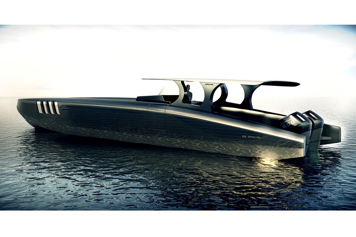 This 55 special luxury center console catamaran yacht from Jaguar #PowerBoats looks like a boat out of a #JamesBond movie! Check out the full article on our website! : powerboating.com/jaguar-introdu… 
#Mercury #Yacht #Boatinglife #Powerboating #Palmbeachboatshow #Fortlauderdaleboatshow
