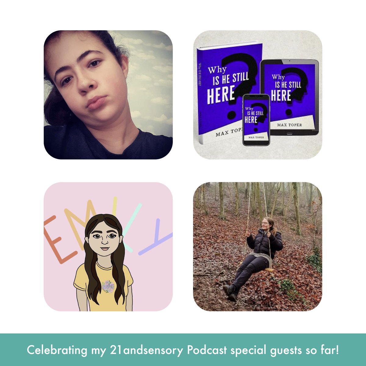 This is an appreciation post! I want to say a HUGE thank you to everyone who has ever been a special guest on my 21andsensory Podcast!  <a href="/GeorgiaUnlocked/">Georgia Lock</a> <a href="/_thislineismine/">cheryl ⊬ on tour</a> <a href="/curiosophie/">s o p h 🛸</a> <a href="/MrNickRansom/">Nick Ransom</a> @AspergersGrowth <a href="/NeuroRebel/">Lyric</a> <a href="/Journo_Lydia/">Lydia Wilkins</a> @HanyouOnikage <a href="/alliewrote/">Allie Mason</a> @AuthorToper