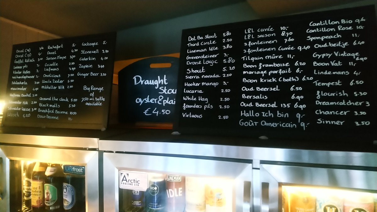 Bierhausgalway (@bierhausgalway) on Twitter photo WE'RE OPEN!
Taco's, hotdogs, two fridges full of beer. Take home pints of <a href="/phbrew/">Porterhouse Brew Co.</a> oyster and plain stout. Frozen margues and two types of <a href="/bainnebeverages/">@bainnebeverages</a> WE'RE OPEN!
Taco's, hotdogs, two fridges full of beer. Take home pints of <a href="/phbrew/">Porterhouse Brew Co.</a> oyster and plain stout. Frozen margues and two types of <a href="/bainnebeverages/">@bainnebeverages</a>