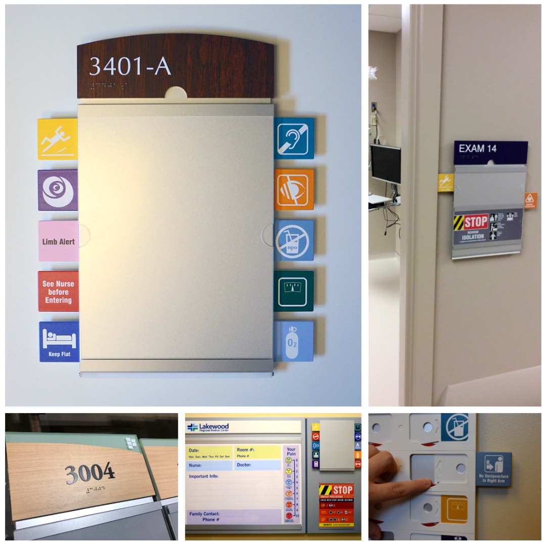 Hospital Patient Room Information Signage