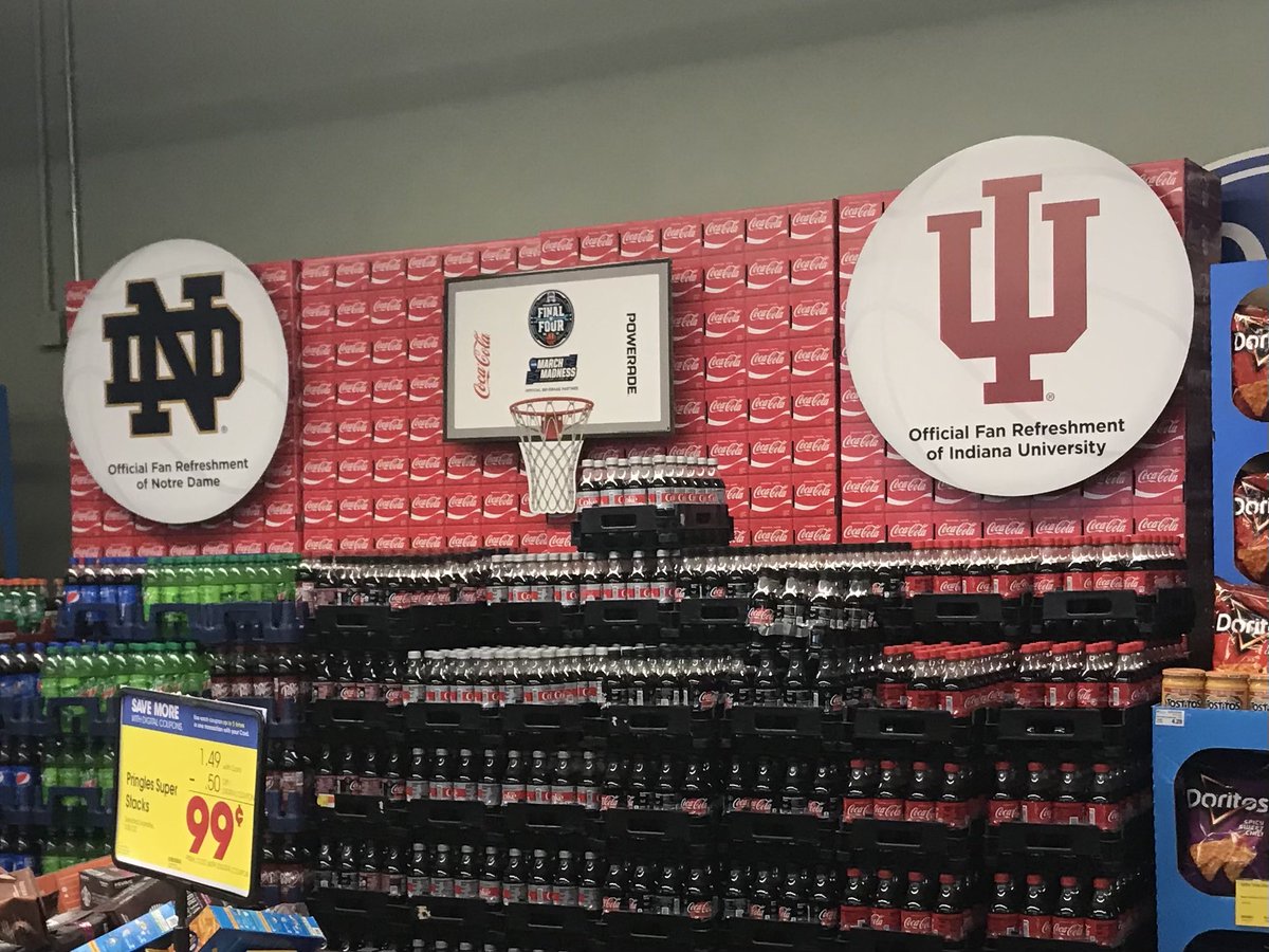 JtotheG's tweet photo. Local Kroger decided to go with a March Sadness display this year instead. @BoilerBall @kroger https://t.co/DMH9P4x2IY