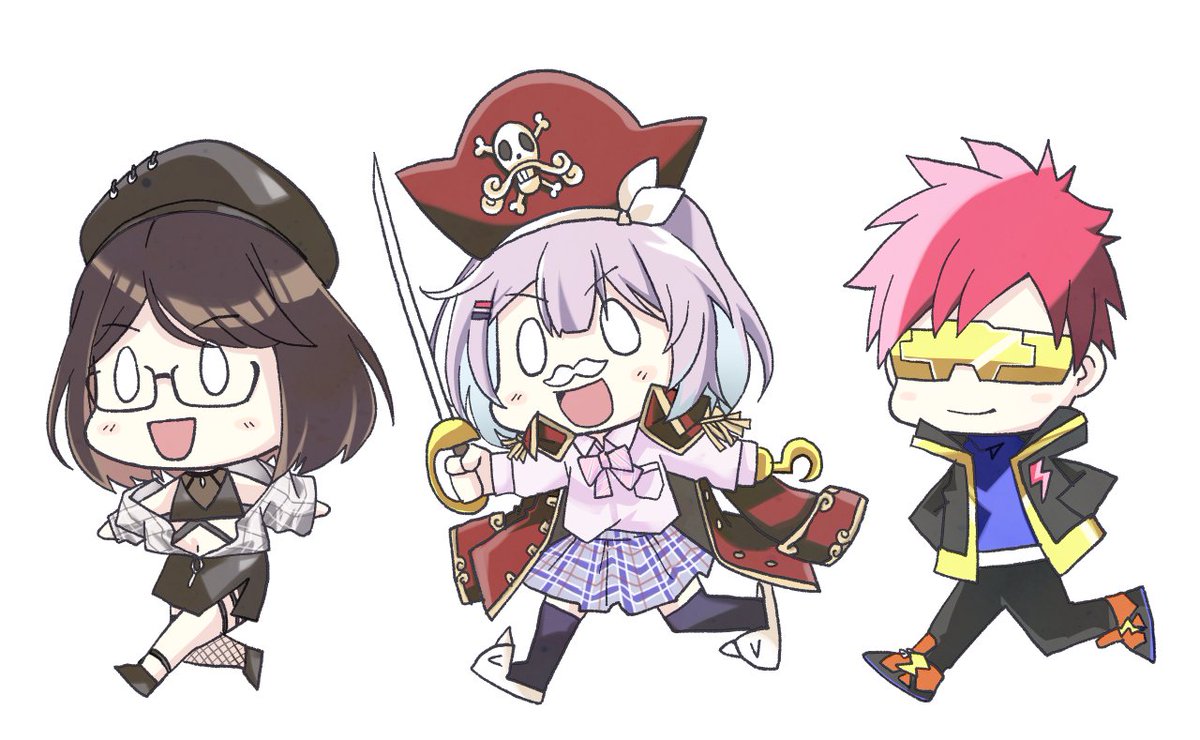 「ヌンボラ海賊団?‍☠️
先日のCRカップ優勝、おめでとうございます!
 #Bor」|外海良基のイラスト
