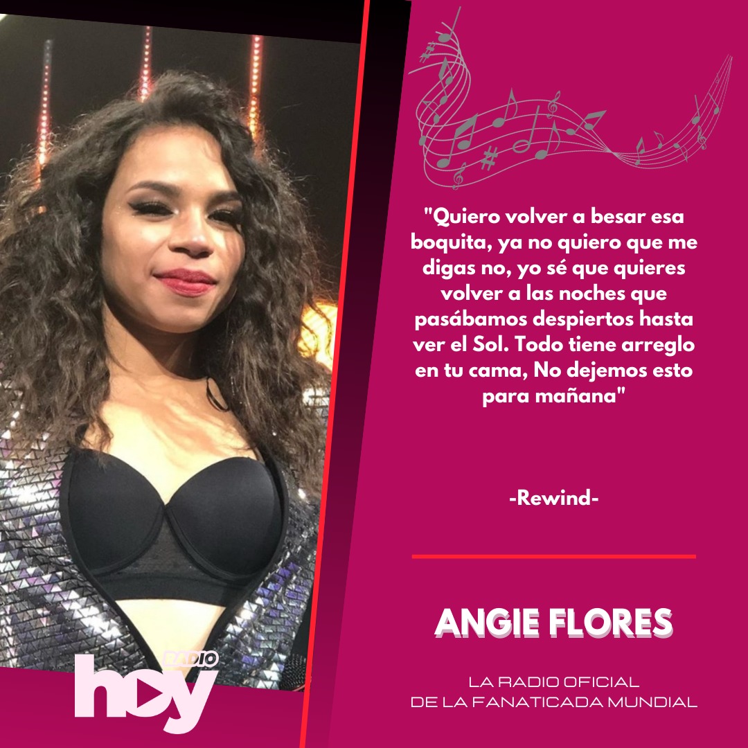 Desde Honduras 🇭🇳 para todo Chile 🇨🇱 y el mundo, la tremenda <a href="/Angiefloreshn/">Angie Flores 💙🎶💜</a> suena fuerte en La Hoy.

Te sabes la letra?

"Vámonos tantito pa'tras, regresemos para avanzar, vamos a ponerle rewind, pa'tras, pa'tras, pa'tras" 🎶🎶

Like si lo leíste cantando! 

#angieflores #rewind