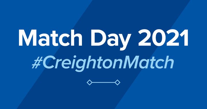 Creighton's tweet photo. Congratulations to our fourth-year medical students on another successful Match Day today. 91% of our students matched into their top specialty of choice! #CreightonMatch https://t.co/CO6y7QBCMx