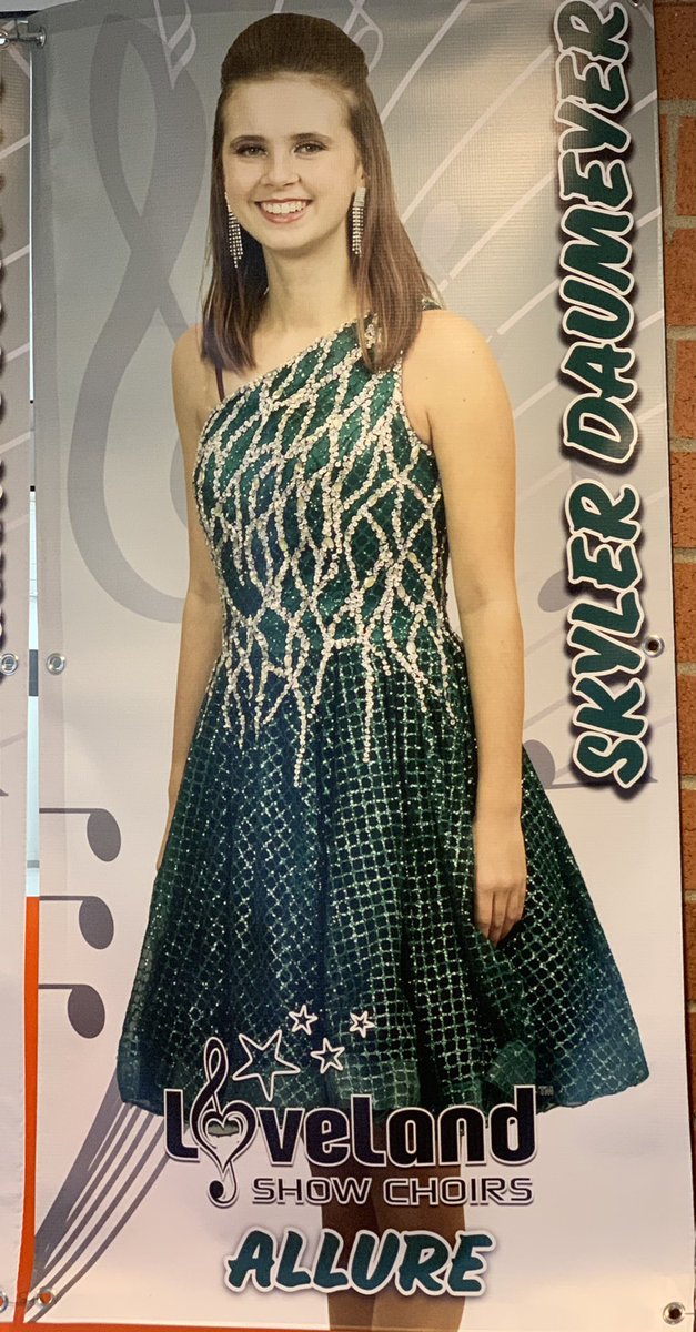 I spy a couple of our Unified Track members looking smashing on their senior show choir banners!  Congratulations Skyler and Ellie!